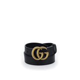 Gucci Black Calf Leather Bos Taurus Regular Belt