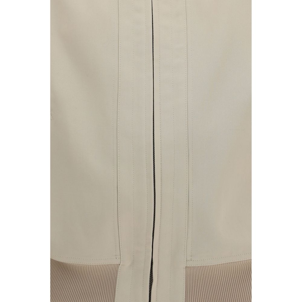 Blouson aviateur en coton beige Gucci