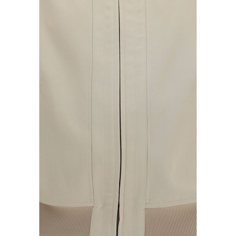 Blouson aviateur en coton beige Gucci
