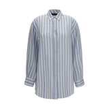 Gucci Blue Silk Shirt