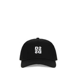 Dsquared² Black Cotton Baseball Cap with Logo