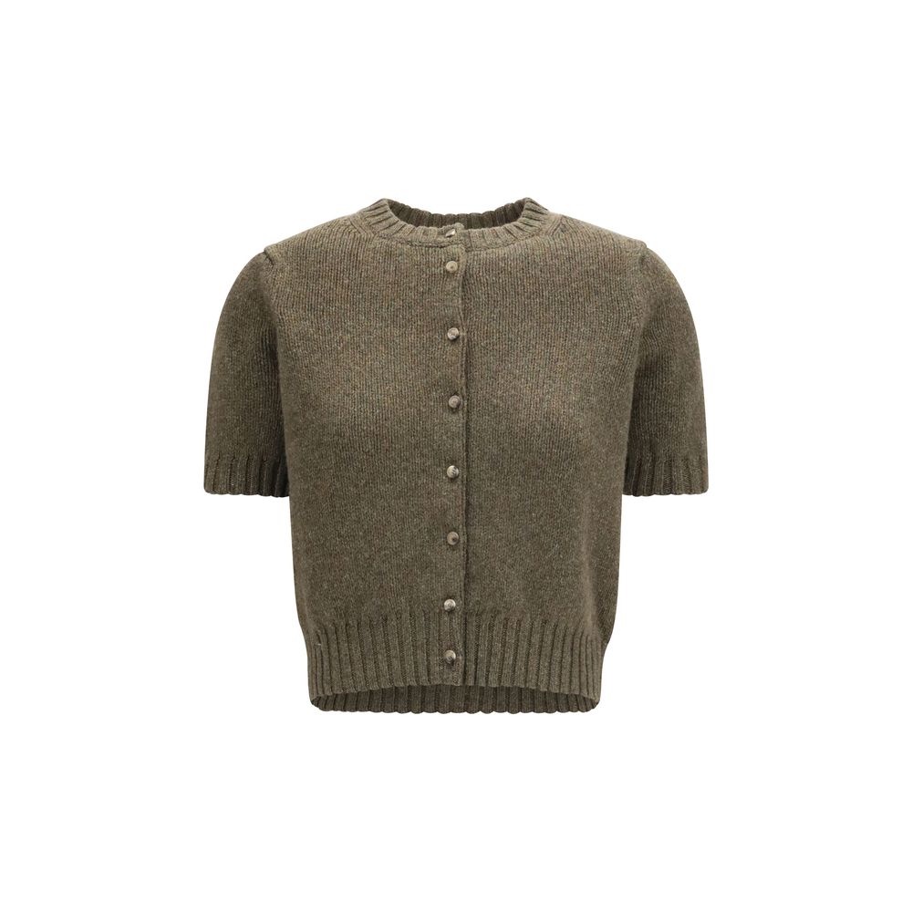 Khaite Bicolor Cashmere Cardigan - Nora Model