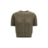 Khaite Bicolor Cashmere Cardigan - Nora Model