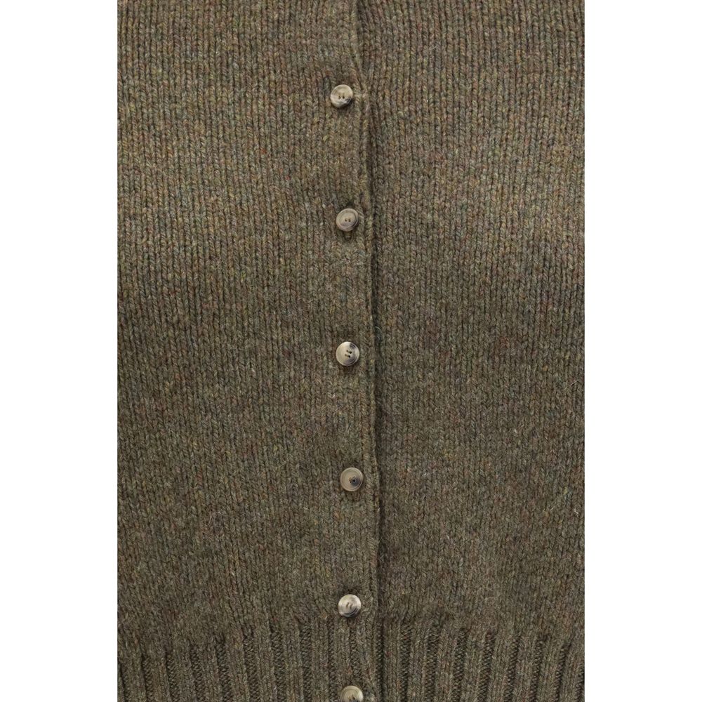 Khaite Bicolor Cashmere Cardigan - Nora Model