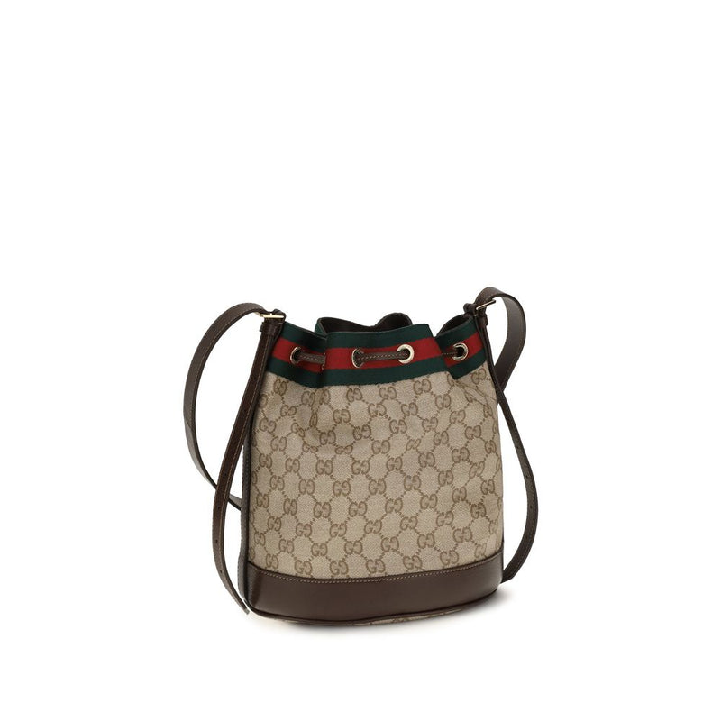 Gucci Venice Mini Bucket Bag in Beige Cotton