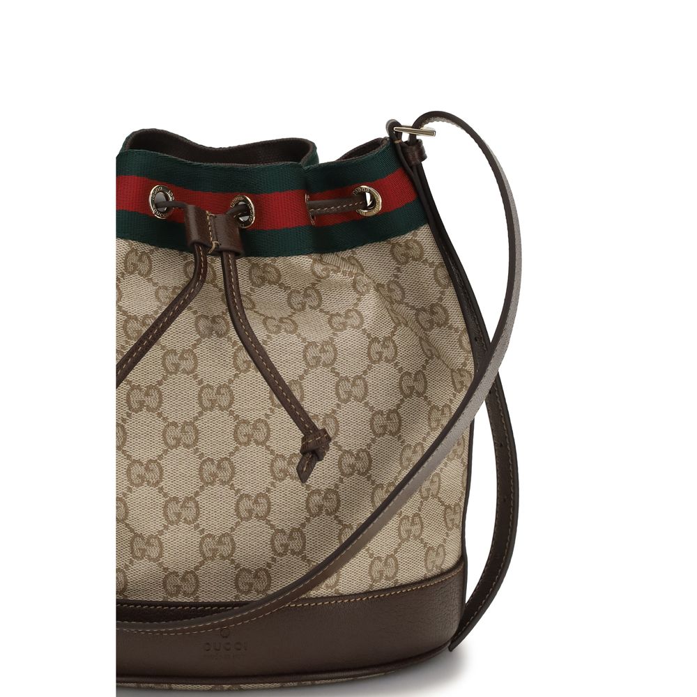 Gucci Venice Mini Bucket Bag in Beige Cotton