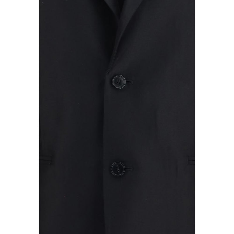Gucci Black Silk Faille Jacket - Elegant Oversized Fit