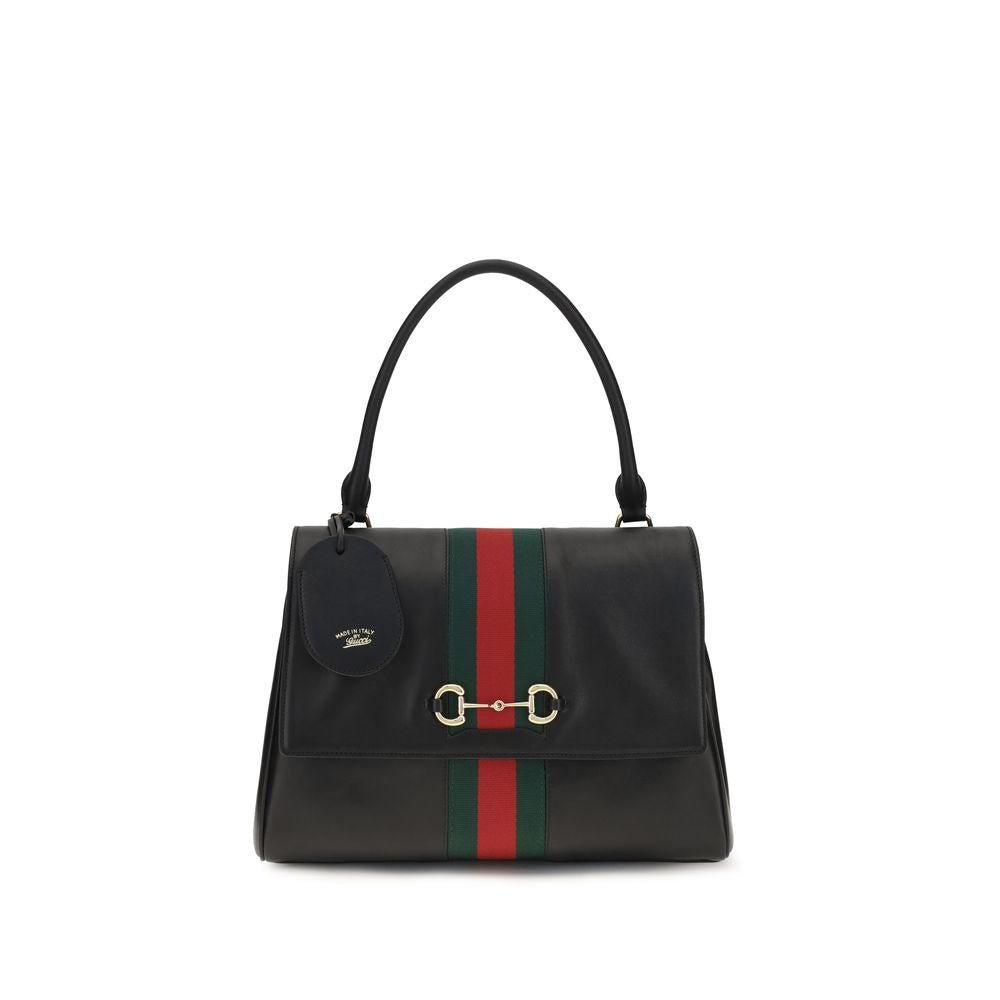 Sac à main Gucci Bos Taurus en cuir de veau noir