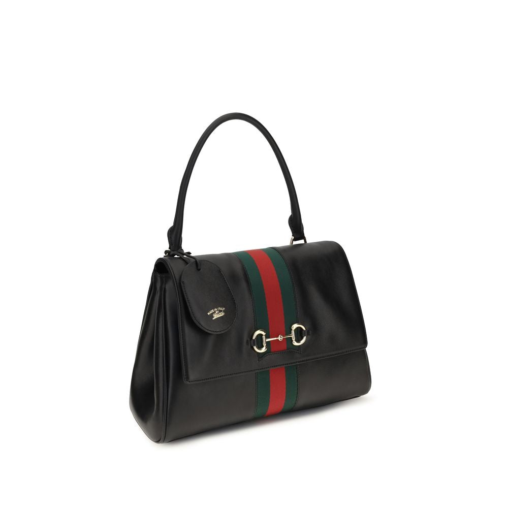Sac à main Gucci Bos Taurus en cuir de veau noir