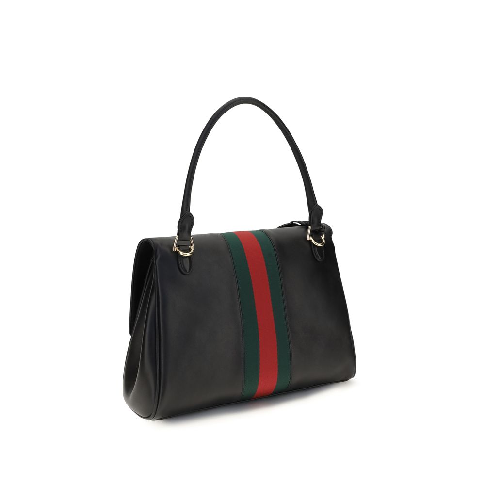 Sac à main Gucci Bos Taurus en cuir de veau noir