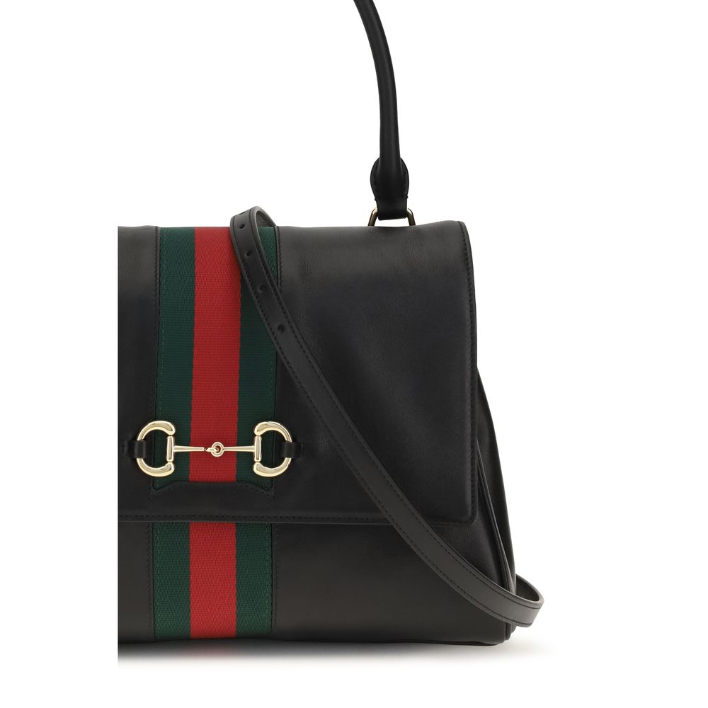 Sac à main Gucci Bos Taurus en cuir de veau noir