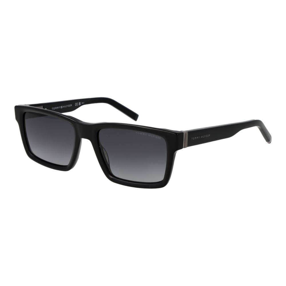Tommy Hilfiger Black Acetate Sunglasses for Men