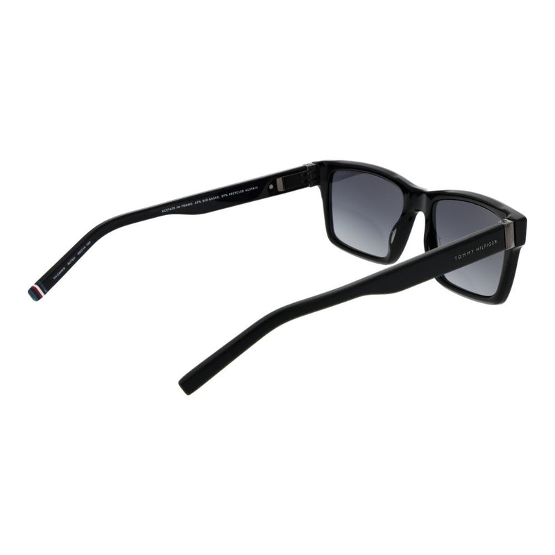 Tommy Hilfiger Black Acetate Sunglasses for Men