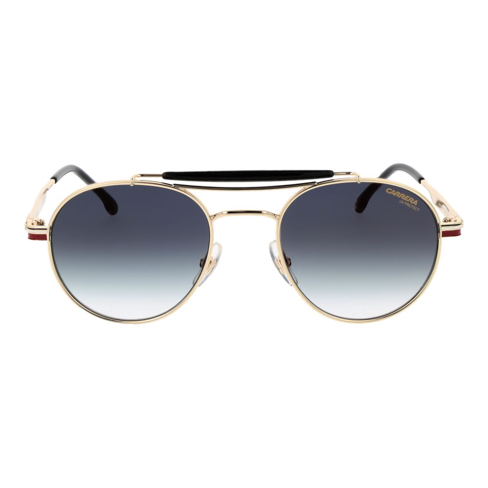 Carrera Gold Metal Sunglasses - Unisex Round Gradient Lenses