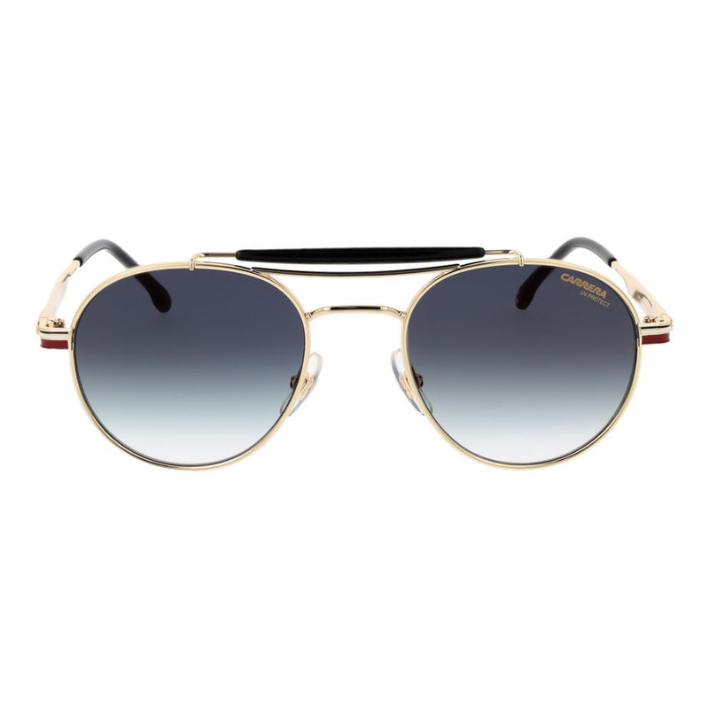 Carrera Gold Metal Sunglasses - Unisex Round Gradient Lenses