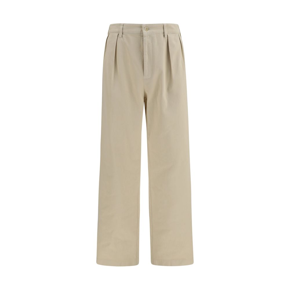 Prada Beige Cotton Casual Pants for Men