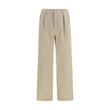 Prada Beige Cotton Casual Pants for Men