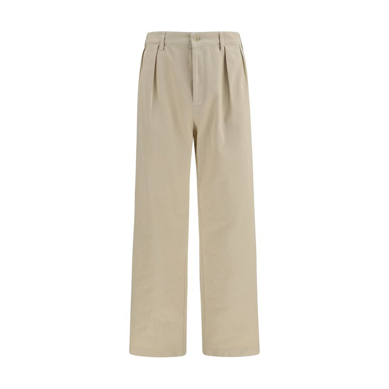 Prada Beige Cotton Casual Pants for Men