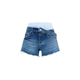 Alexander Wang Blue Cotton Bermuda Shorts for Women