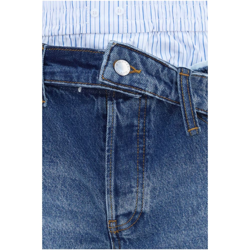 Alexander Wang Blue Cotton Bermuda Shorts for Women
