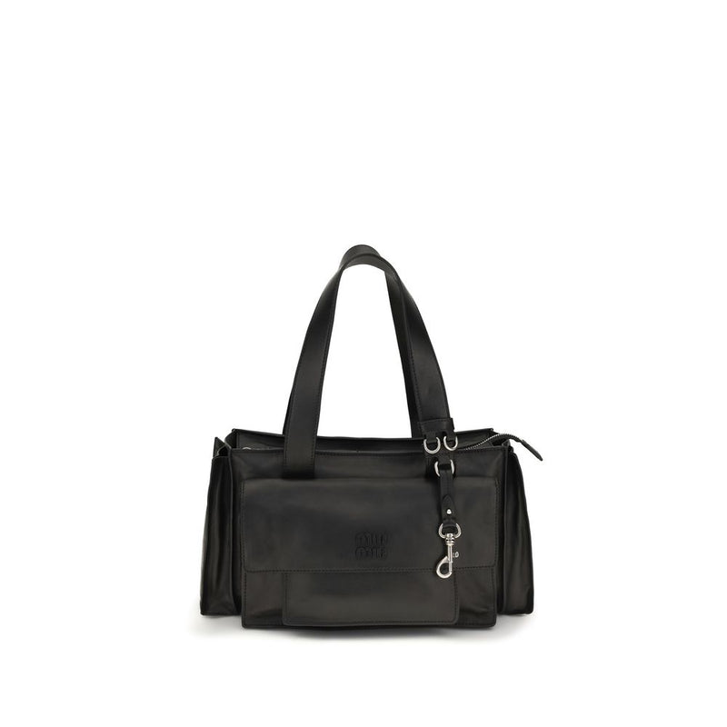 Sac bandoulière Miu Miu Bos Taurus en cuir de veau marron