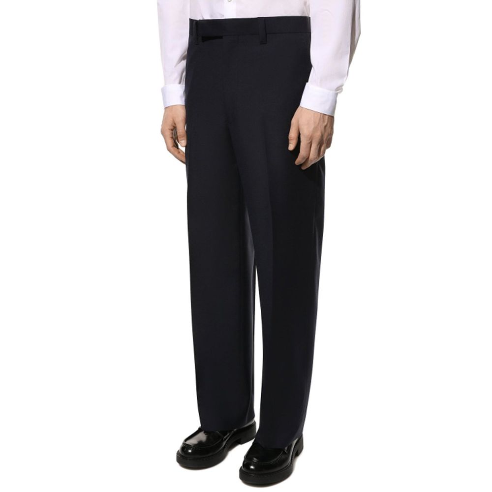 Prada Blue Wool Dress Pants for Men