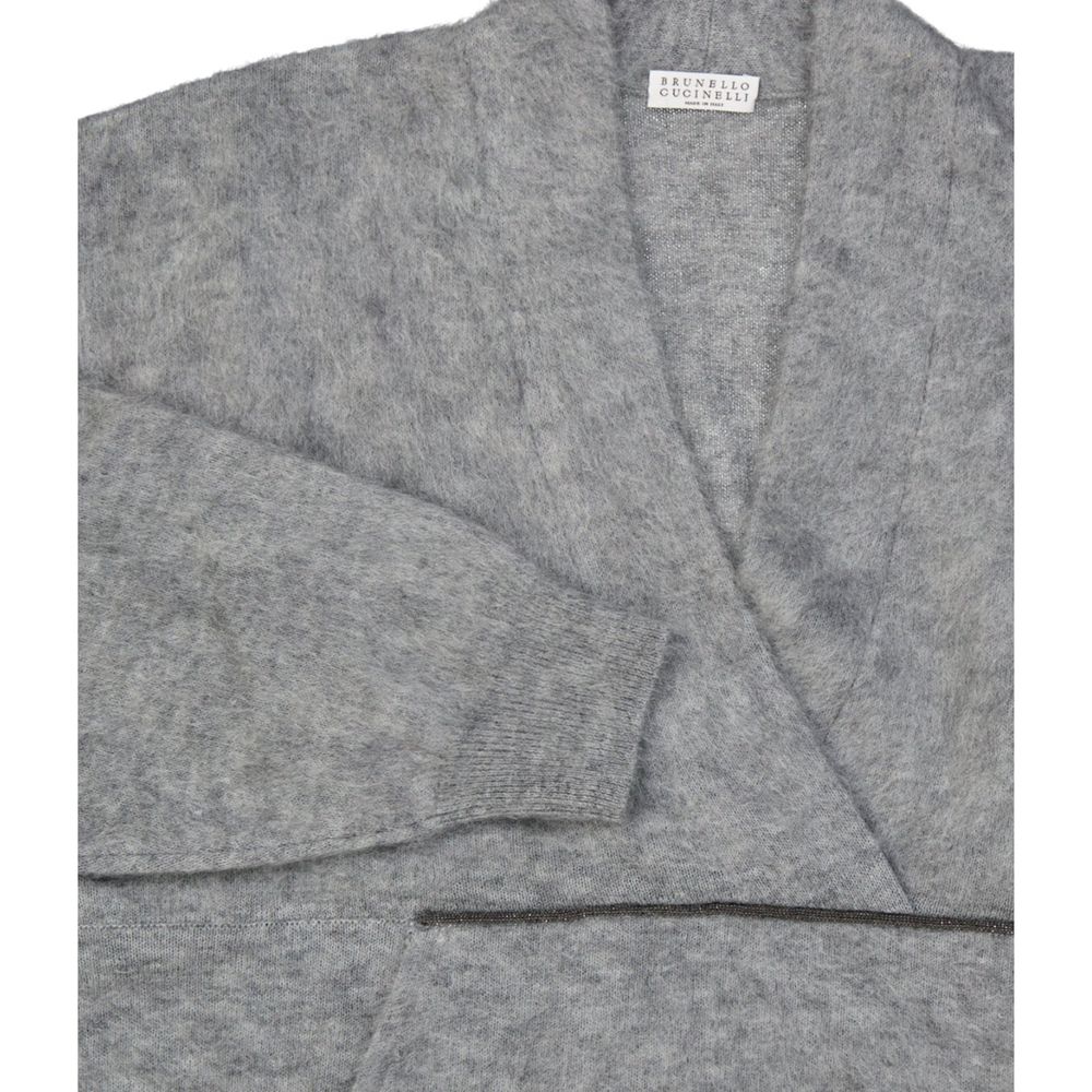 Brunello Cucinelli Gray Wool Sweatshirt for Women