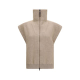 Brunello Cucinelli Beige Cashmere Cardigan for Women
