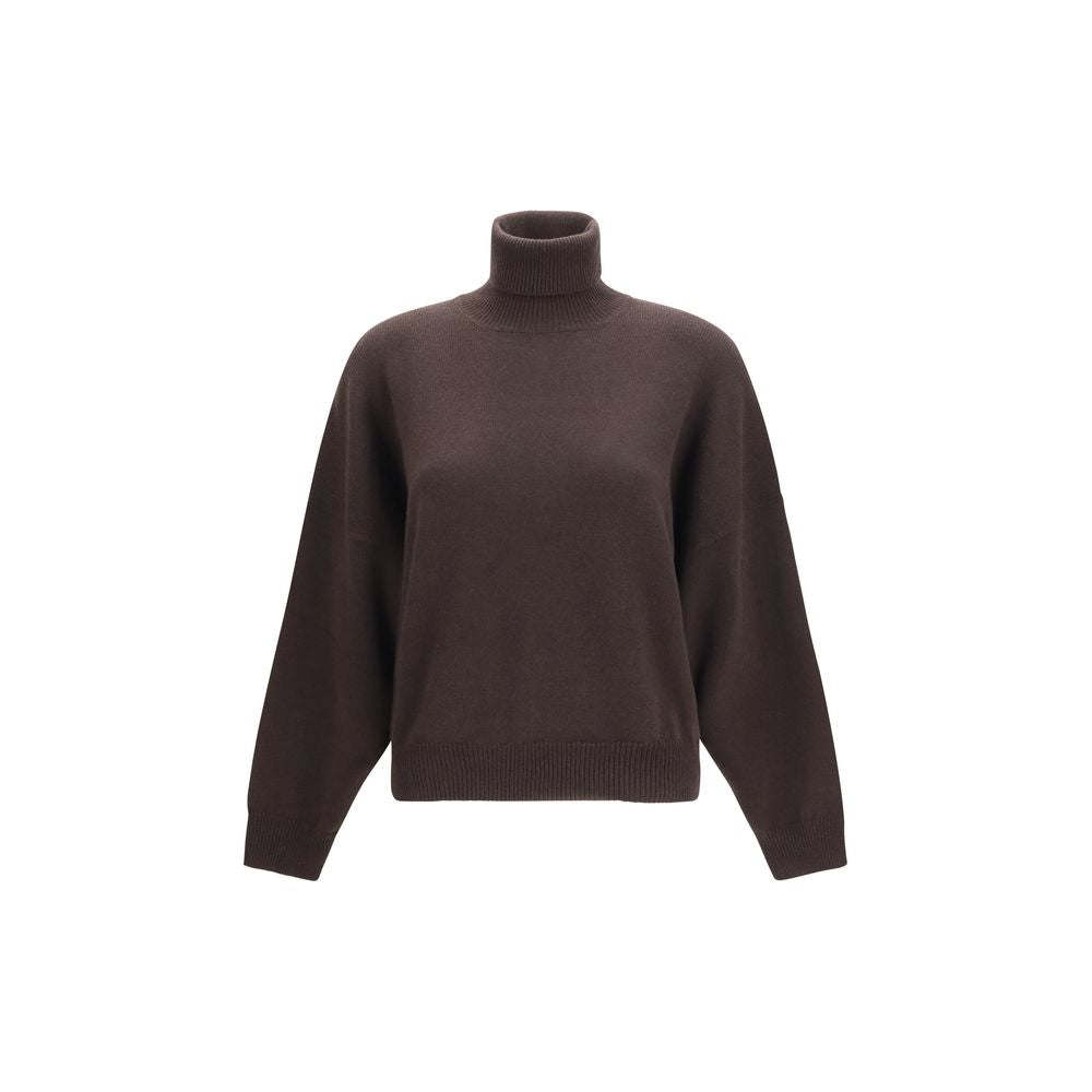 Brunello Cucinelli Brown Cashmere Turtleneck Sweater