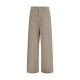 Brunello Cucinelli Beige Cotton Casual Pants