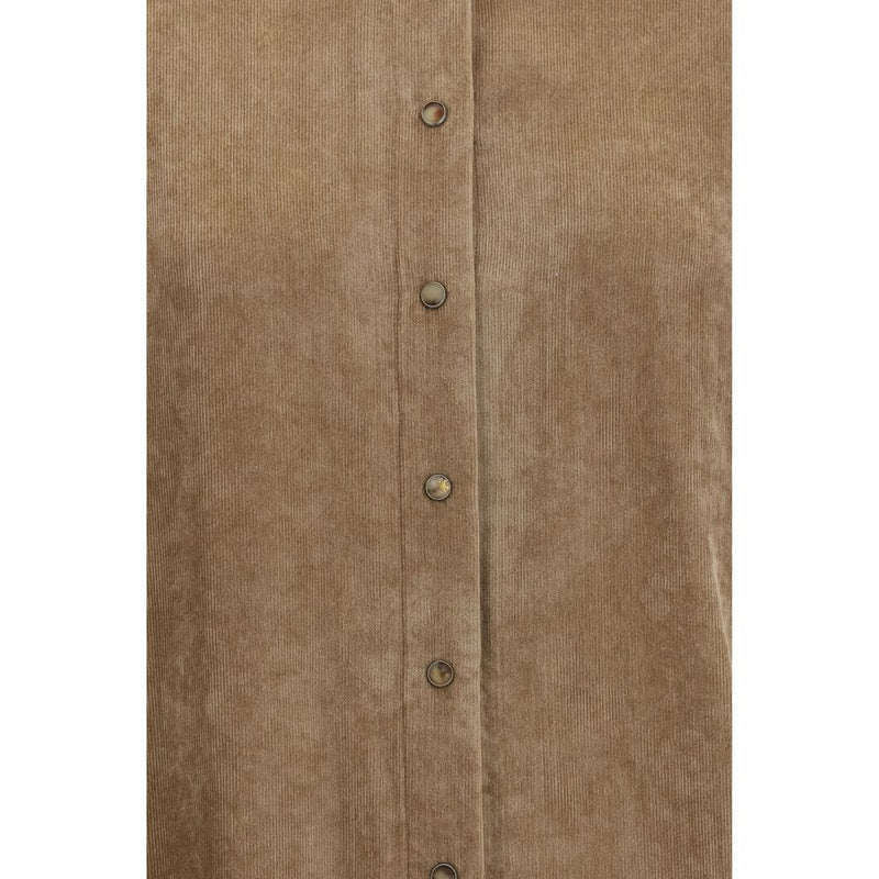 Brunello Cucinelli Beige Viscose Dress Shirt