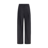 Brunello Cucinelli Gray Wool Oves Aries Dress Pants