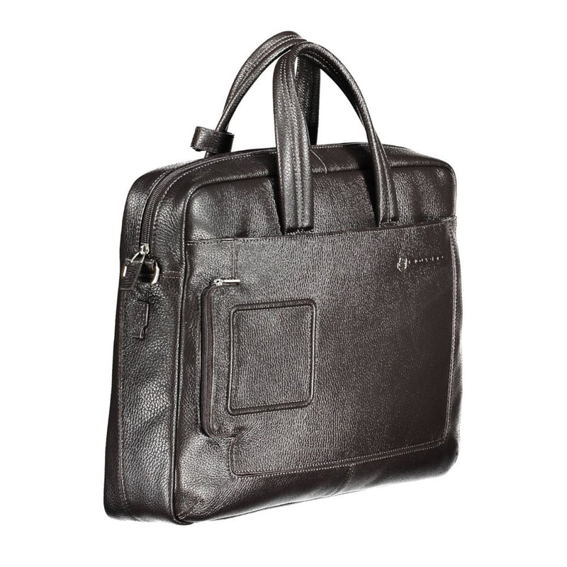 Piquadro Brown Leather Men's Bag - Stylish and Functional Briefcase