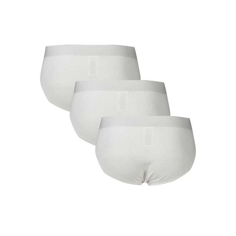 Bikkembergs White Polyester Men's Underwear Slip