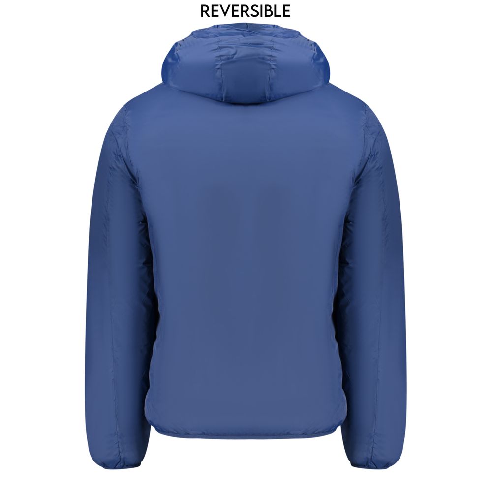 Norway 1963 Blue Polyamide Men Jacket - Reversible & Stylish