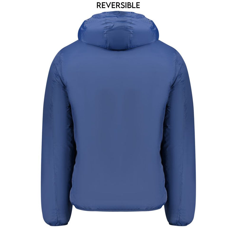 Norway 1963 Blue Polyamide Men Jacket - Reversible & Stylish