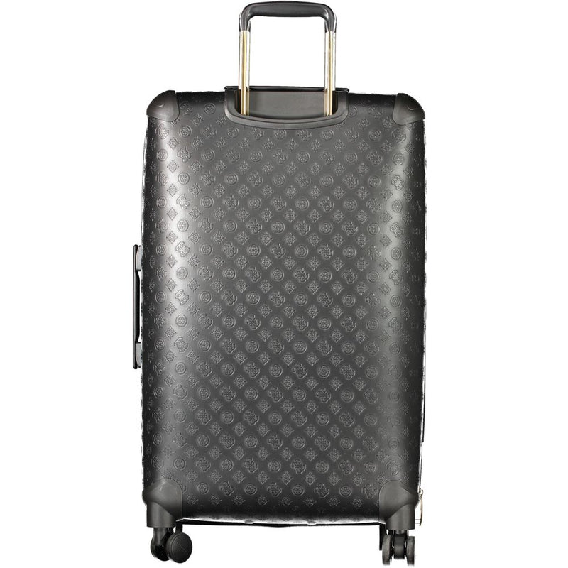 Guess Jeans Black Polyurethane Women's Travel Bag
