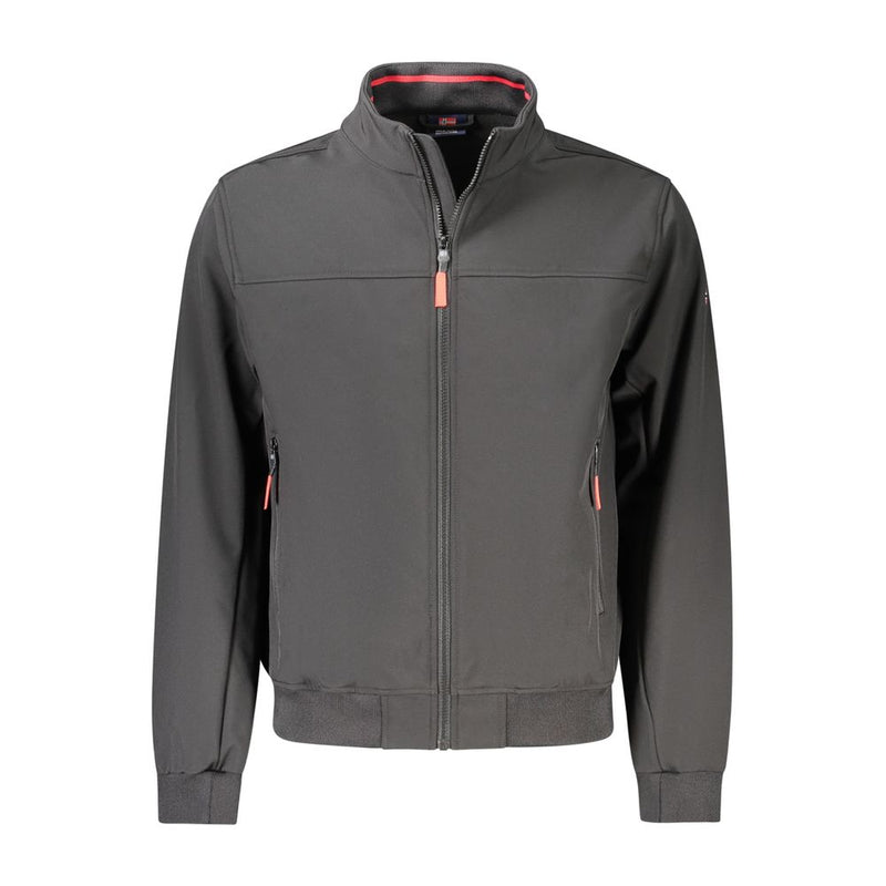 Norway 1963 Black Polyester Men's Soft Shell Jacket