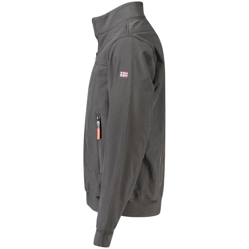 Norway 1963 Black Polyester Men's Soft Shell Jacket