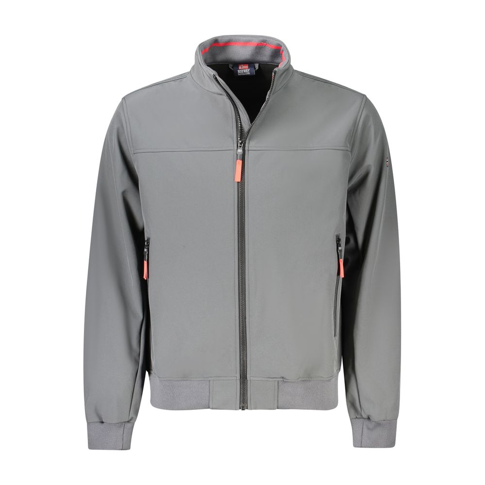 Norway 1963 Gray Polyester Men's Soft Shell Jacket