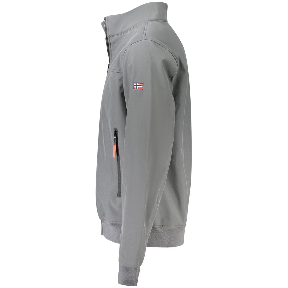 Norway 1963 Gray Polyester Men's Soft Shell Jacket