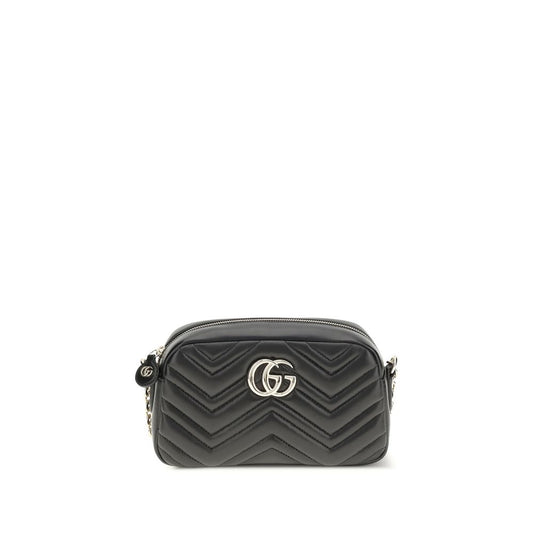 Gucci Black GG Marmont Lamb Ovis Aries Handbag