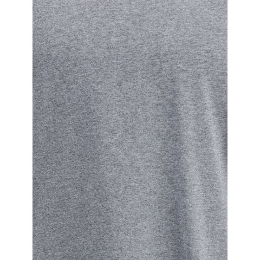 Brunello Cucinelli T-Shirt en Coton Gris pour Homme