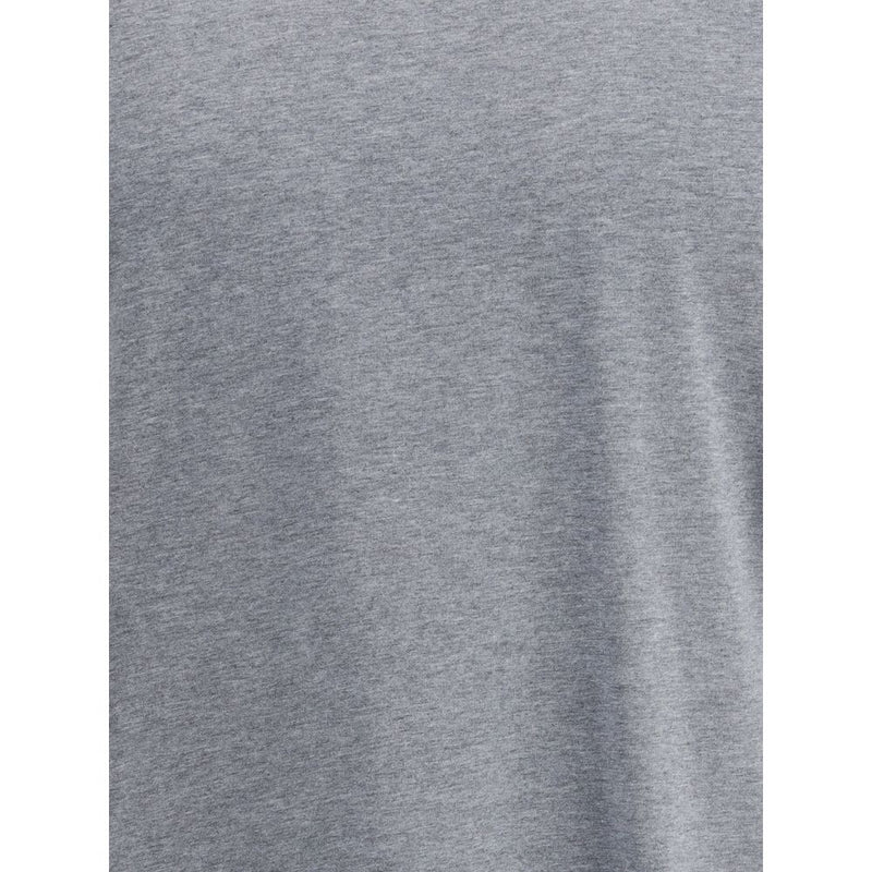Brunello Cucinelli Gray Cotton T-Shirt for Men