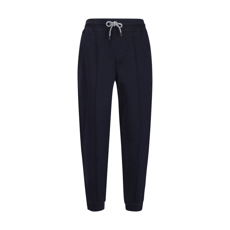Brunello Cucinelli Blue Cotton Joggers - Refined Comfort