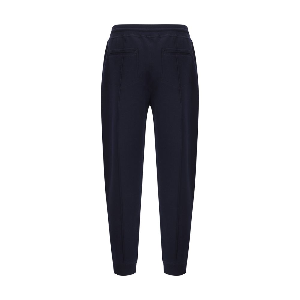 Brunello Cucinelli Blue Cotton Joggers for Men