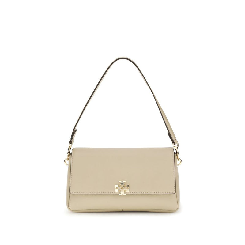 Tory Burch Beige Calf Leather Bos Taurus Shoulder Bag