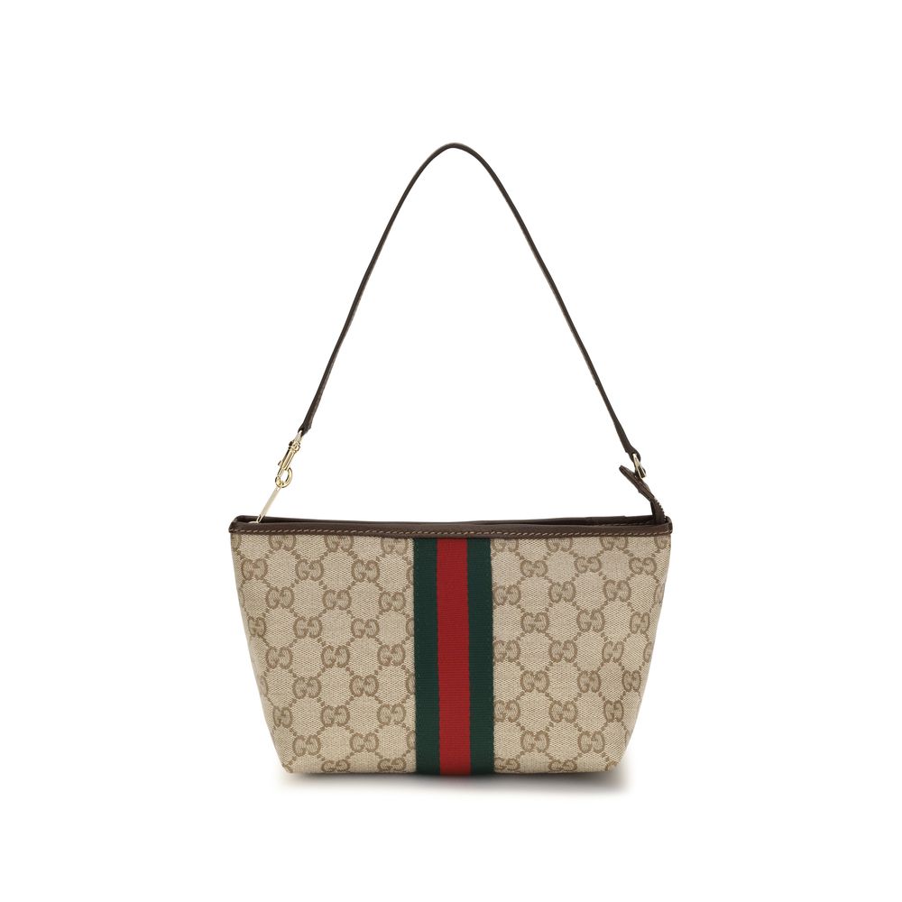 Gucci Beige Cotton Handbag - Small Pouch with Strap