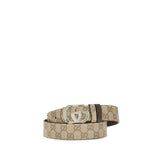 Gucci Beige Calf Leather Bos Taurus Regular Belt