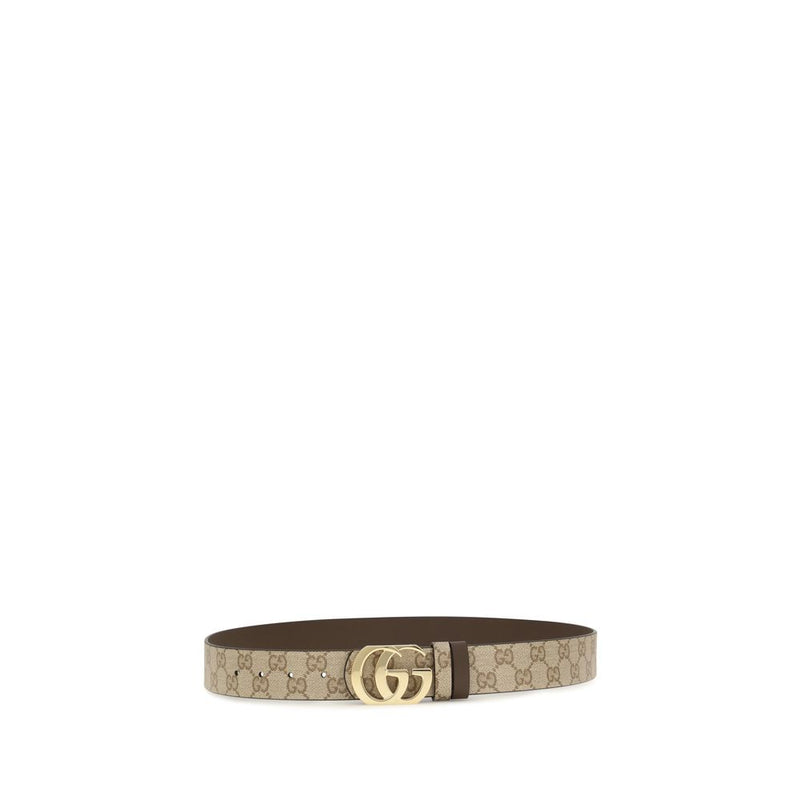 Gucci Beige Calf Leather Bos Taurus Regular Belt